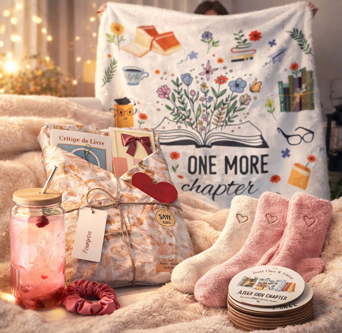 Coffret bookish pour lecteurs passionnés avec deux livres